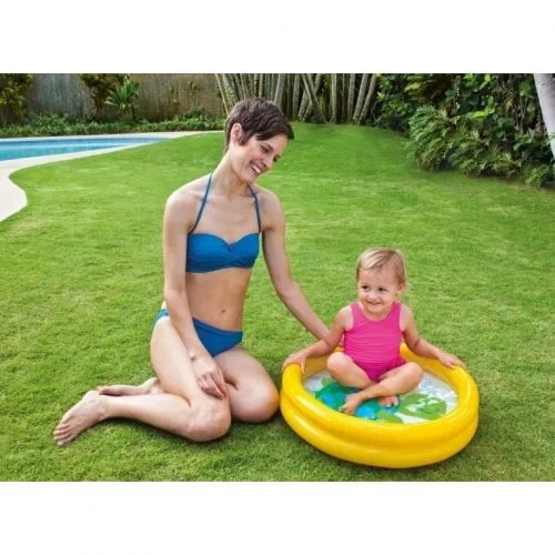 Дитячий басейн Intex "Кит" жовтий 61 см - зображення 2