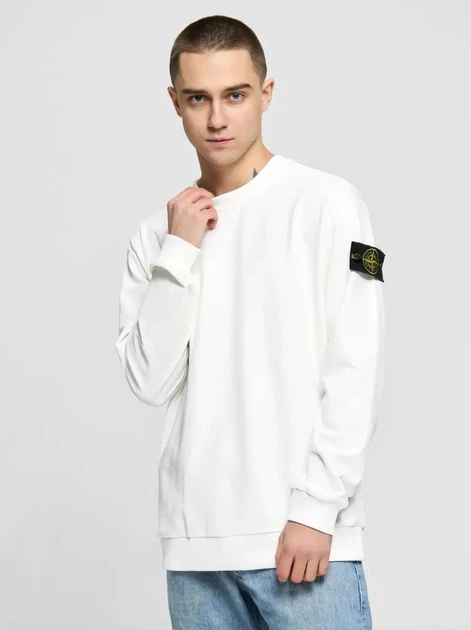 Світшот Stone Island у білому кольорі(XL), білого кольору. - зображення 7