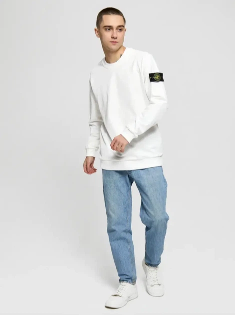 Світшот Stone Island у білому кольорі(XL), білого кольору. - зображення 8
