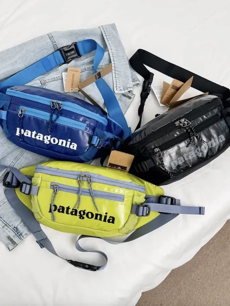 Сумка через плечо/пояс Patagonia салатового цвета. - Фото 3 Сумка через плечо/пояс Patagonia салатового цвета. - изображение 3