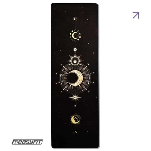 Коврик для йоги EasyFit BlackMoon (замша-каучук) черный (EF-1926-2) - Фото 1 Коврик для йоги EasyFit BlackMoon (замша-каучук) черный (EF-1926-2) - изображение 1