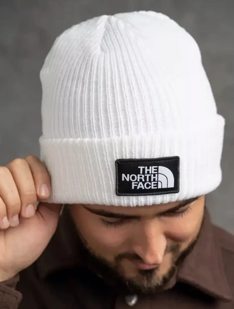 Шапка The North Face белого цвета, One Size (универсальный размер). - Фото 2 Шапка The North Face белого цвета, One Size (универсальный размер). - изображение 2
