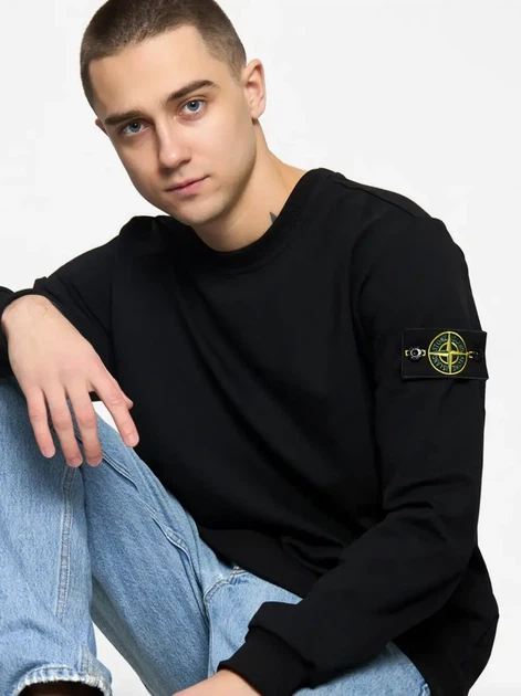 Свитшот Stone Island (L), черного цвета. - Фото 7 Свитшот Stone Island (L), черного цвета. - изображение 7