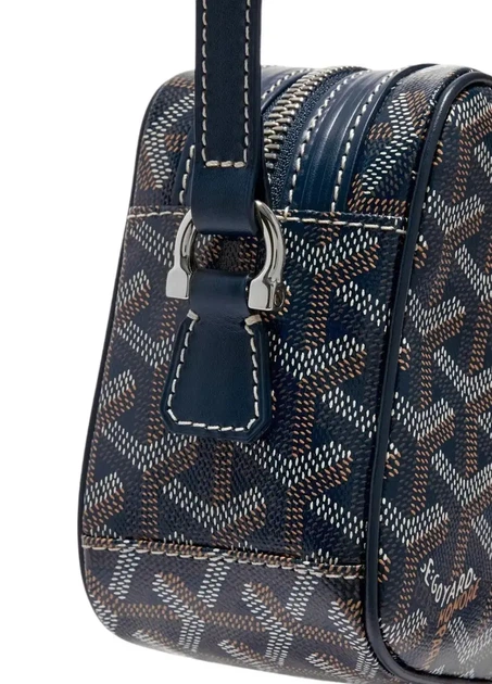 Премиальная сумка через плечо Goyard темно-синего цвета. - Фото 3 Премиальная сумка через плечо Goyard темно-синего цвета. - изображение 3