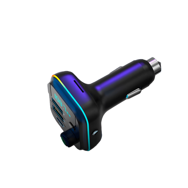 FM трансмиттер USB автомобильный, Bluetooth 5.0, цифровым дисплеем, RGB подсветкой, быстрой зарядкой QC3 и PD - изображение 3