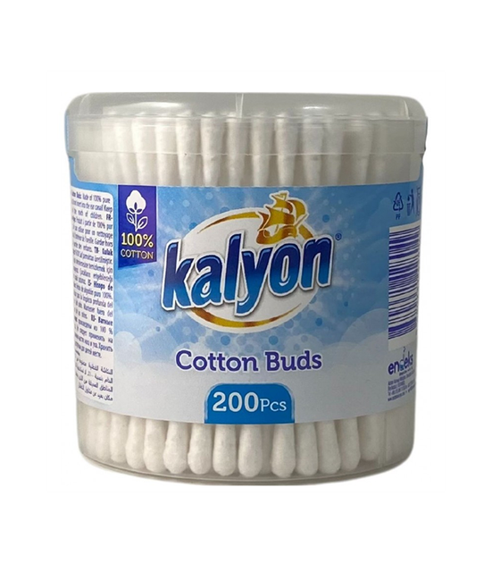 Ватні палички Kalyon 200 штук 8680731428049 - Фото 1 Ватні палички Kalyon 200 штук 8680731428049 - изображение 1