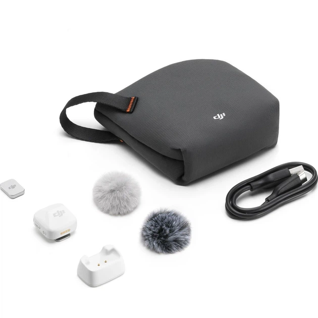 Передавач радіосистеми DJI Mic Mini Arctic White (CP.RN.00000430.01) - Фото 6 Передавач радіосистеми DJI Mic Mini Arctic White (CP.RN.00000430.01) - зображення 6