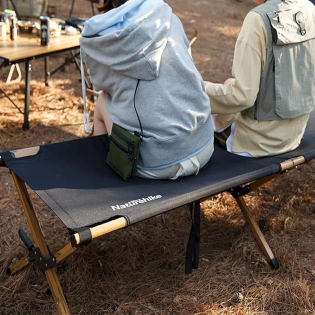 Ліжко складане Naturehike XJC03 Камуфляж Поліестер Oxford Алюміній 196x64x43 см NH19X003-C - зображення 4
