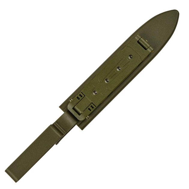 Ножни Skif Predator Чехол для ножа Оливковий Пластик 270 мм 45 мм с креплением на пояс MOLLE - зображення 2
