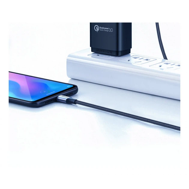 Дата кабель USB 2.0 AM to USB-C 3.0m 3.0A 18W US288 Space Gray Ugreen (60408) (353751) - зображення 9