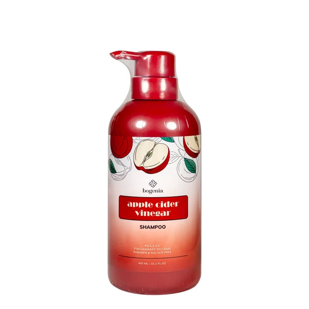Бессульфатный шампунь для жирных волос Bogenia Apple Cider Vinegar 450 мл BG413(001) - Фото 1 Бессульфатный шампунь для жирных волос Bogenia Apple Cider Vinegar 450 мл BG413(001) - изображение 1