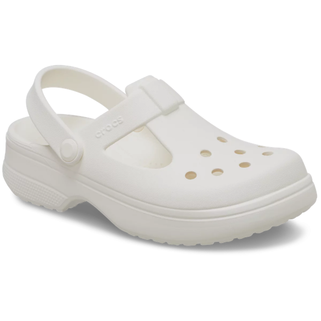 Дитячі крокси для дівчинки Crocs Classic Mary Jane Clog Chalk (30/31, білий) - Фото 2 Дитячі крокси для дівчинки Crocs Classic Mary Jane Clog Chalk (30/31, білий) - зображення 2
