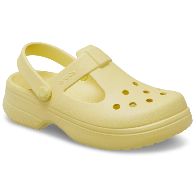 Дитячі крокси для дівчинки Crocs Classic Mary Jane Clog Daylily Yellow (32/33, жовтий) - Фото 2 Дитячі крокси для дівчинки Crocs Classic Mary Jane Clog Daylily Yellow (32/33, жовтий) - изображение 2