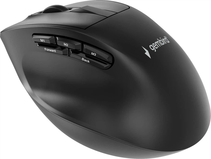 Миша Gembird MUSW3-9B-01 Wireless/Bluetooth/USB Black - зображення 6