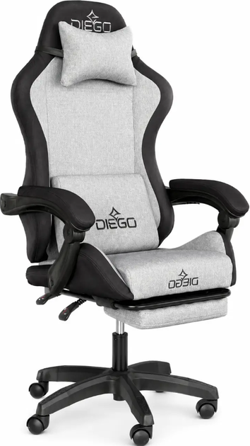 Игровое кресло DIEGO Fabric X Gray Геймерское тканевое кресло для геймеров с регулировкой - изображение 2