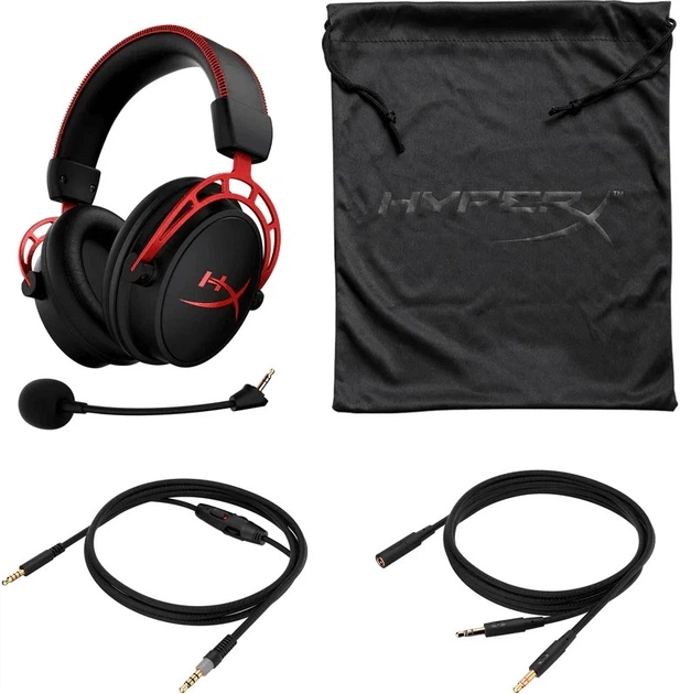 Наушник HyperX Cloud Alpha Динамики 50 мм Микрофон с шумоподавлением Черный/Красный (4P5L1AM) - изображение 6