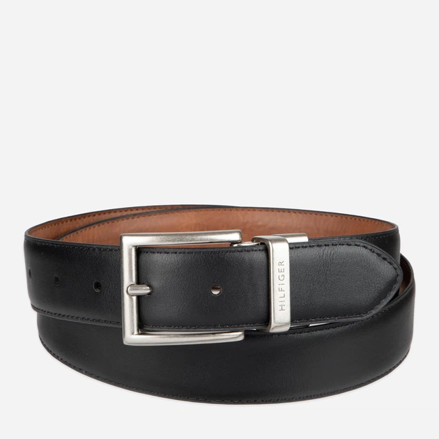 Ремень двусторонний мужской Tommy Hilfiger 294123654 32 (100.5 см) Черный/Коричневый (1161038536) - Фото 3 Ремень двусторонний мужской Tommy Hilfiger 294123654 32 (100.5 см) Черный/Коричневый (1161038536) - изображение 3