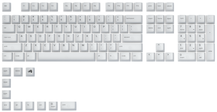 Klawisze Glorious Polychrom MX Keycaps Transparent-White (GLO-KC-POLY-RGB) - Zdjęcie 1 Klawisze Glorious Polychrom MX Keycaps Transparent-White (GLO-KC-POLY-RGB) - obraz 1