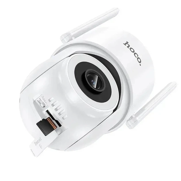 IP-камера видеонаблюдения Hoco D10 PTZ HD, 2MP, FullHD, IP65, white - изображение 4