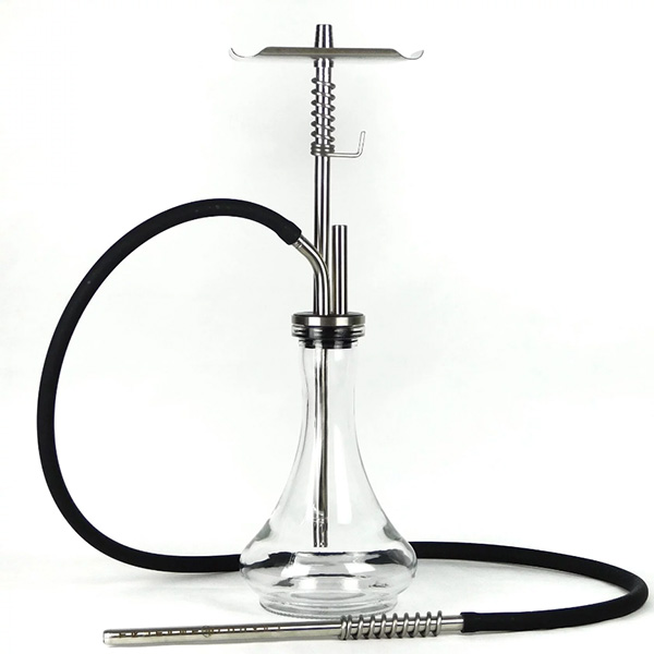 Кальян Trumpet Hookah T-Combi 60 см Трампет Т-Комби Калик из нержавеющей стали, хука на одну трубку с диффузором серебристый - изображение 9