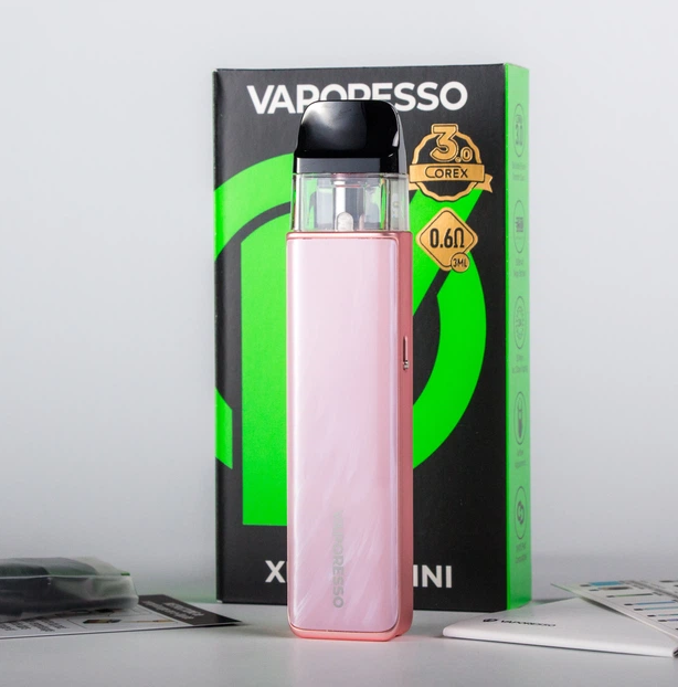 Многоразовая Pod система Vaporesso Xros 5 Flowing Pink электронная под система на 1500мАч Mini многоразка до 30Вт минипод алюминиевый сплав - изображение 6