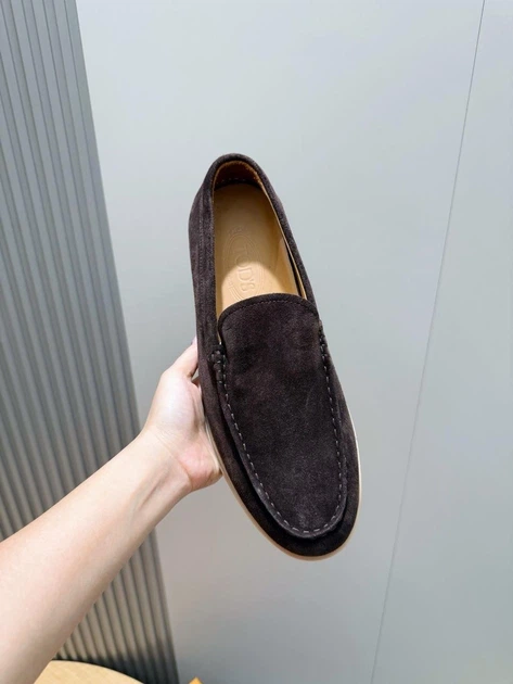 Мужские замшевые лоферы TOD'S темно-коричневого цвета размер 41 - Фото 6 Мужские замшевые лоферы TOD'S темно-коричневого цвета размер 41 - изображение 6