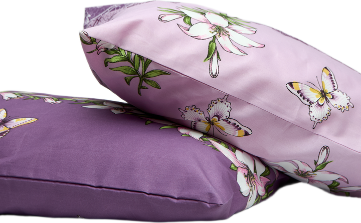 Набор наволочок Moon&Star Purple Garden Микросатин Premium 40х40 см 2 шт (MS-840002430) - изображение 3