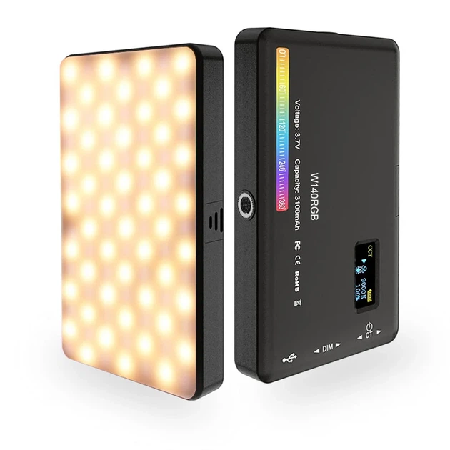 Светодиодная накамерная лампа Andoer W140RGB RGB 8W Черная 2500-9000K - изображение 15