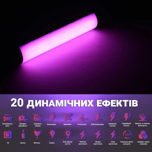 Портативная светодиодная лампа Andoer W200RGB RGB 2500-9000K пластик черный - изображение 3