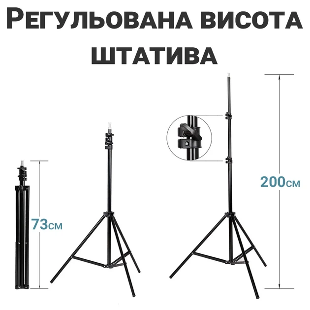 Студийный светодиодный софтбокс Andoer SBK-03 500x700 см с штативом авиационный алюминий - изображение 3