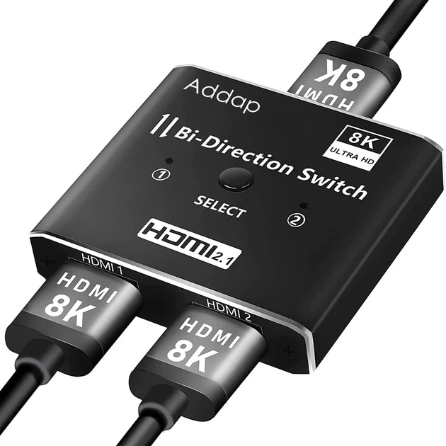 HDMI Свитч Разветвитель Addap HVS-11 8K 60 к/с Чёрный - изображение 11