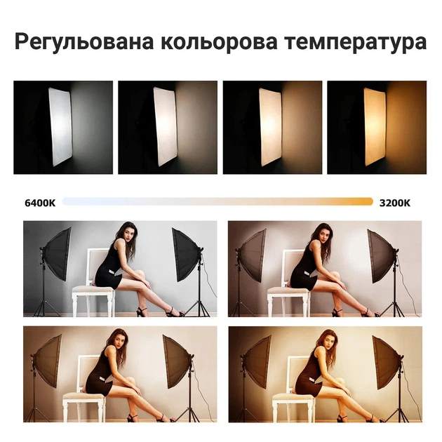 Комплект светодиодных софтбоксов Andoer SBK-02-2 45W 126 LED 3200-6400K - изображение 2