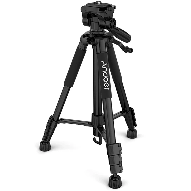 Складной штатив Andoer TR-04 150 см алюминиевый черный - Фото 1 Складной штатив Andoer TR-04 150 см алюминиевый черный - изображение 1