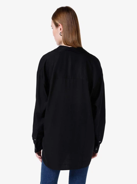 Сорочка оверсайз жіноча Colin's CL1067131-BLK XS-S Чорна (8683197998484) - Фото 2 Сорочка оверсайз жіноча Colin's CL1067131-BLK XS-S Чорна (8683197998484) - зображення 2
