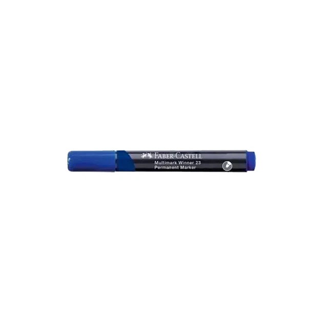 Маркер Faber-Castell перманентний Multimark Winner 23, колір синій (32838) - зображення 3