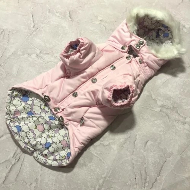 Зимняя куртка для собак Бантики на спинке, с капюшоном, розовая XL Is Pet 000355320 - Фото 3 Зимняя куртка для собак Бантики на спинке, с капюшоном, розовая XL Is Pet 000355320 - изображение 3
