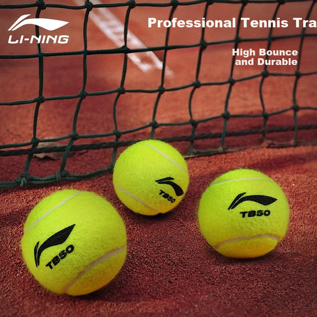 Мячи теннисные Li-Ning TB50 тренировочные износостойкие, унисекс, 4 шт - изображение 4