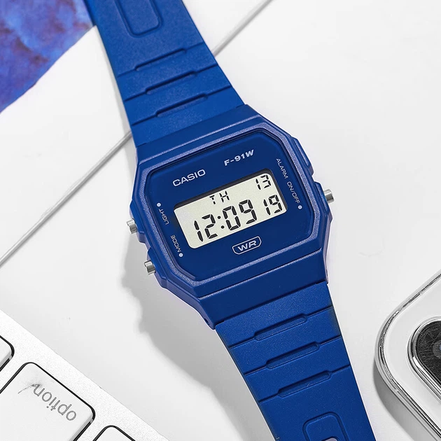Чоловічий годинник Casio F-91WB Black - Фото 7 Чоловічий годинник Casio F-91WB Black - зображення 7