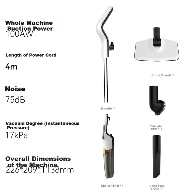 Пылесос Deerma DX170 вертикальный ручной, 17 кПа - изображение 4