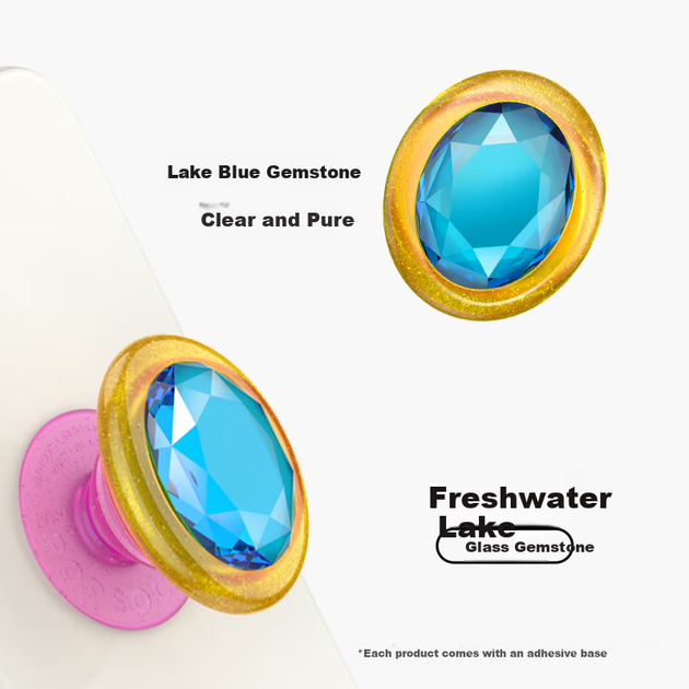 PopSockets [Finger Treasure] PopSockets Bubble Phone Stand Airbag Retractable Shockproof Stickive Stand Ring Holder, Lake Water Color - изображение 6