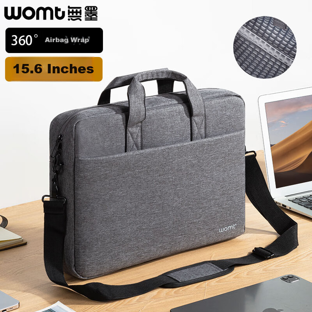 Сумка для ноутбука WOMT 15.6-16 дюймів наплічна для Apple, Lenovo, ASUS, Dell - зображення 4