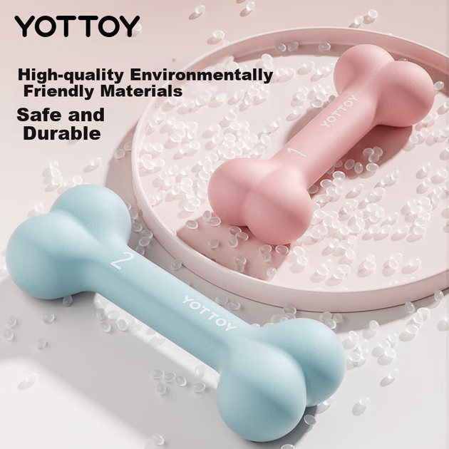 Гантели Yottoy с покрытием для домашнего фитнеса и использования в общежитиях, пара, цельнолитые чугунные гири, небесно-голубые, 1 кг. - изображение 11