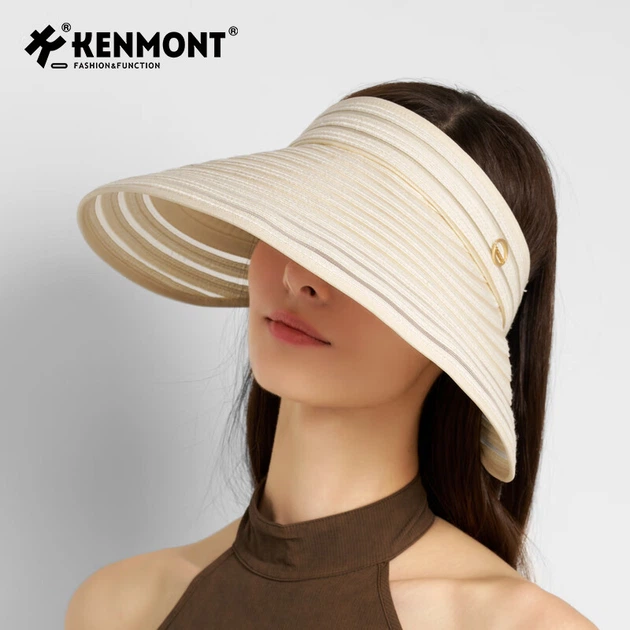 Женская козырек Kenmont, солнцезащитная шляпа для весны и лета, с широкими полями, устойчивая к УФ-излучению, дышащая, для пляжа и активного отдыха, модель 6208. - Фото 5 Женская козырек Kenmont, солнцезащитная шляпа для весны и лета, с широкими полями, устойчивая к УФ-излучению, дышащая, для пляжа и активного отдыха, модель 6208. - изображение 5