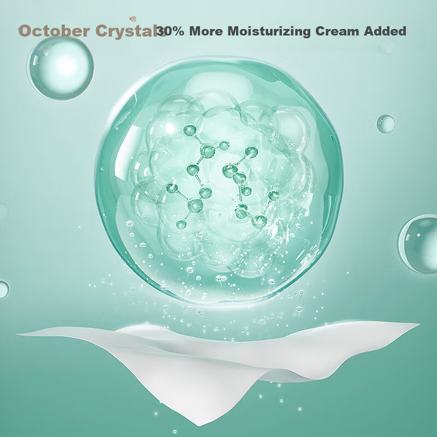 Дитячі кремові серветки для обличчя October Crystal, 100 листів * 12 упаковок, м'які зволожувальні серветки для дітей, підходить для дорослих - изображение 7