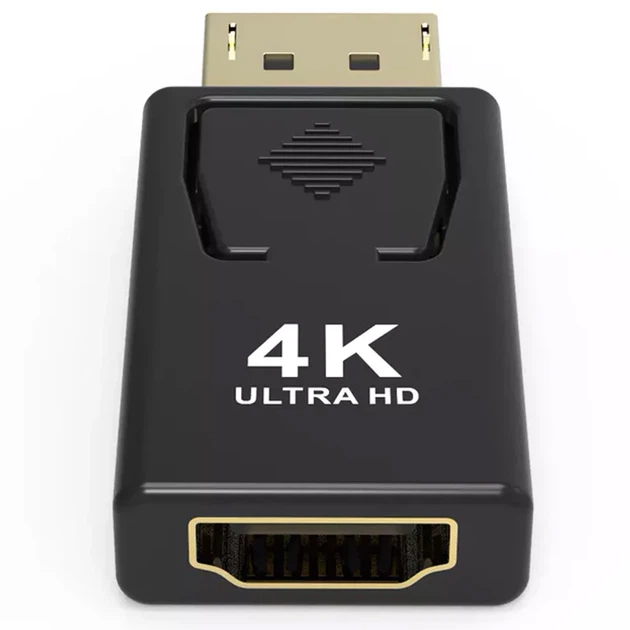 Адаптер DisplayPort Male to HDMI Female 4K Пластик - Фото 4 Адаптер DisplayPort Male to HDMI Female 4K Пластик - изображение 4