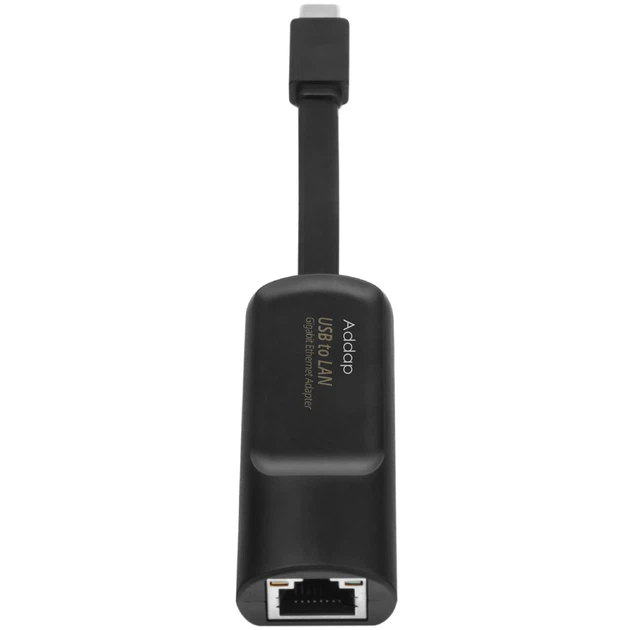 Внешній мережевий адаптер USB Type-C на LAN Addap UC2RJ45-02 1 Гбіт/с пластик чорний - Фото 12 Внешній мережевий адаптер USB Type-C на LAN Addap UC2RJ45-02 1 Гбіт/с пластик чорний - зображення 12