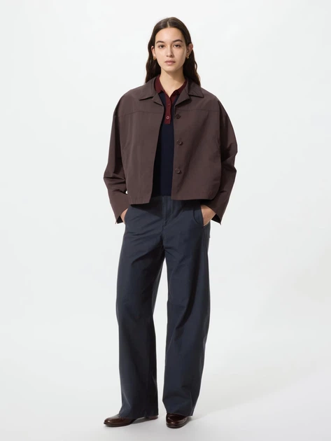 Жакет Uniqlo розмір S темно коричневий (38) (483810) - Фото 2 Жакет Uniqlo розмір S темно коричневий (38) (483810) - зображення 2