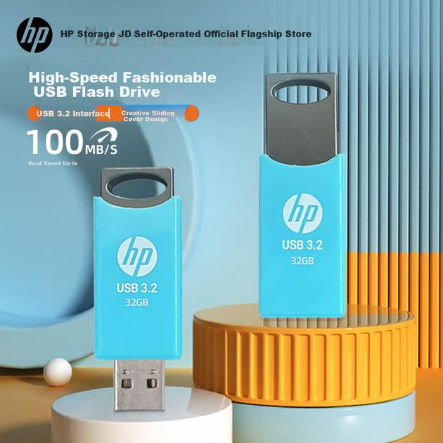 Флеш память USB HP X712w 64GB USB 3.2 Gen1 - изображение 5