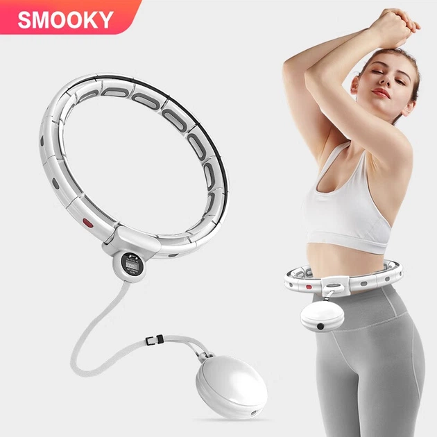 SMOOKY [То же, что и Song Yi] Умный обруч для женщин, для похудения и сжигания жира, съемный и регулируемый по размеру фитнес-тренажер для ленивых. - изображение 4