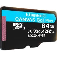 Карта памяти Kingston microSD 64 ГБ U3 V30 A2 для дронов и камер - изображение 2